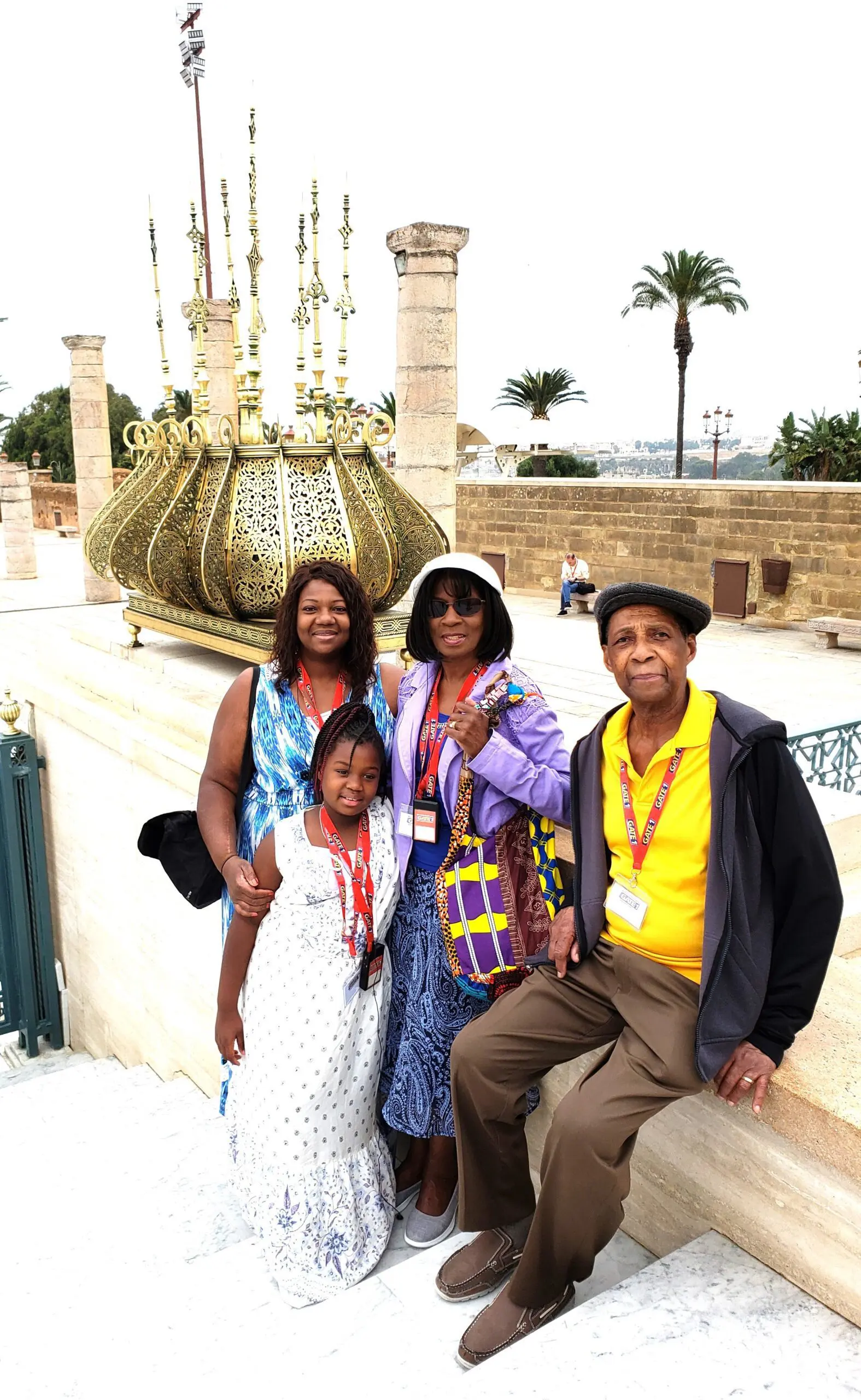 Family picture in Morocco