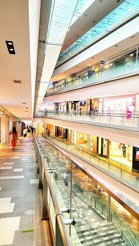 Omotesando hills shopping mall in Tokyo Japan