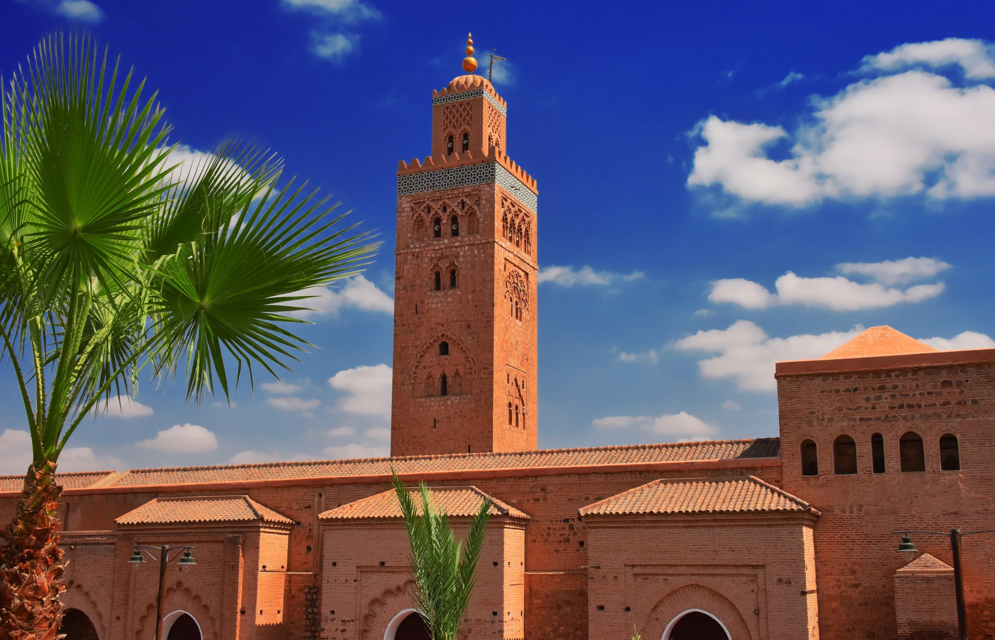 Koutoubia Mosque in the southwest medina quarter of Marrakesh, Morocco