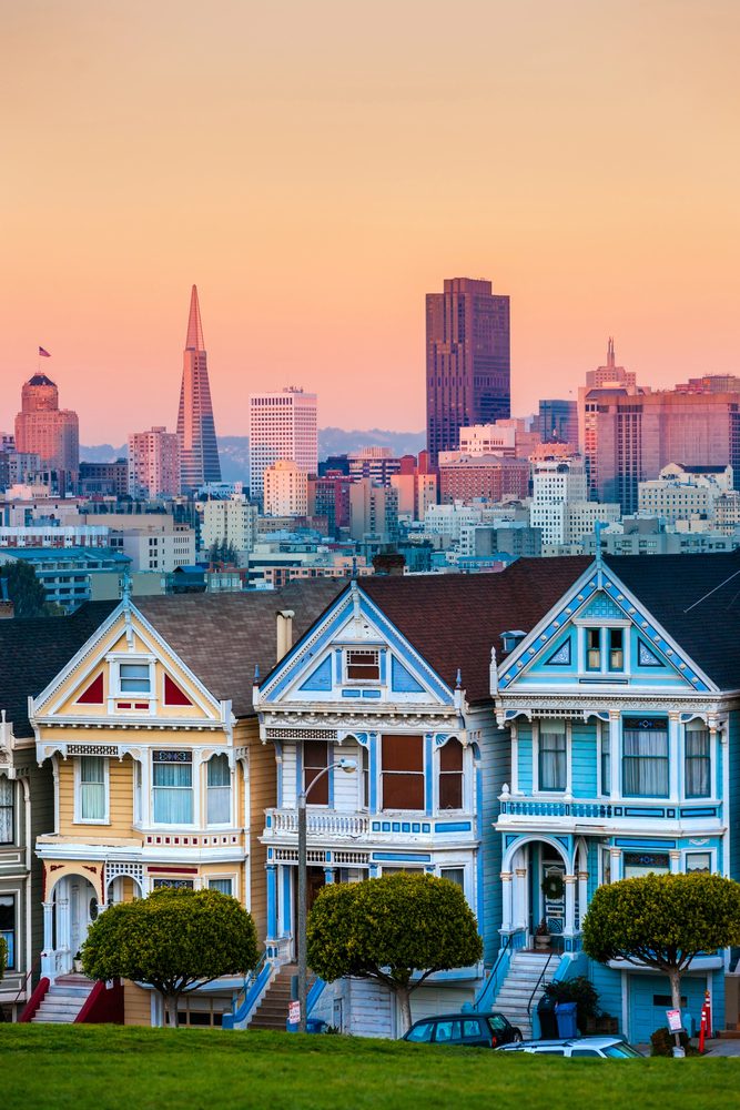 View of the Painted Ladies