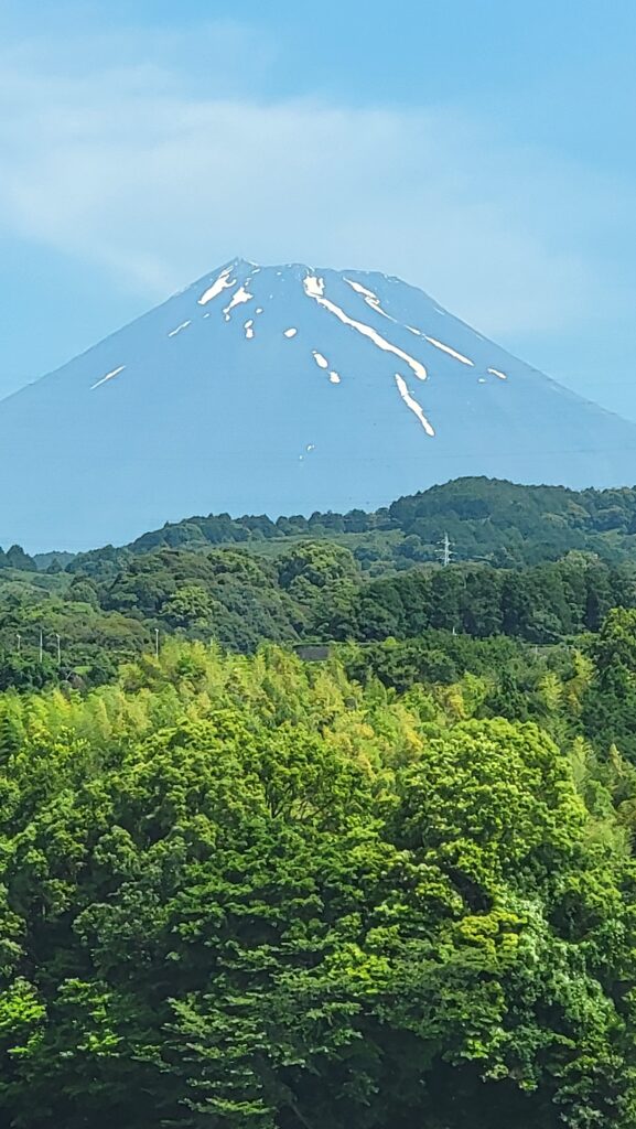 VIew of Mt. Fuji from the bullet train