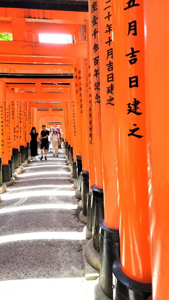 Images of us in the torii gates