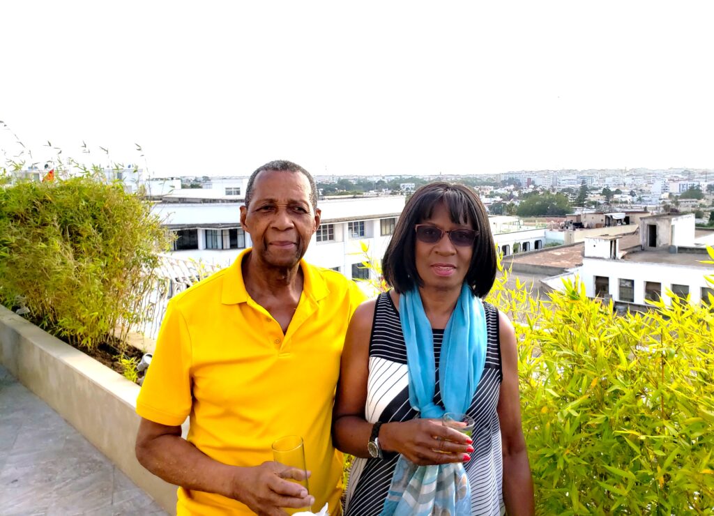 Adults at a rooftop in Morocco